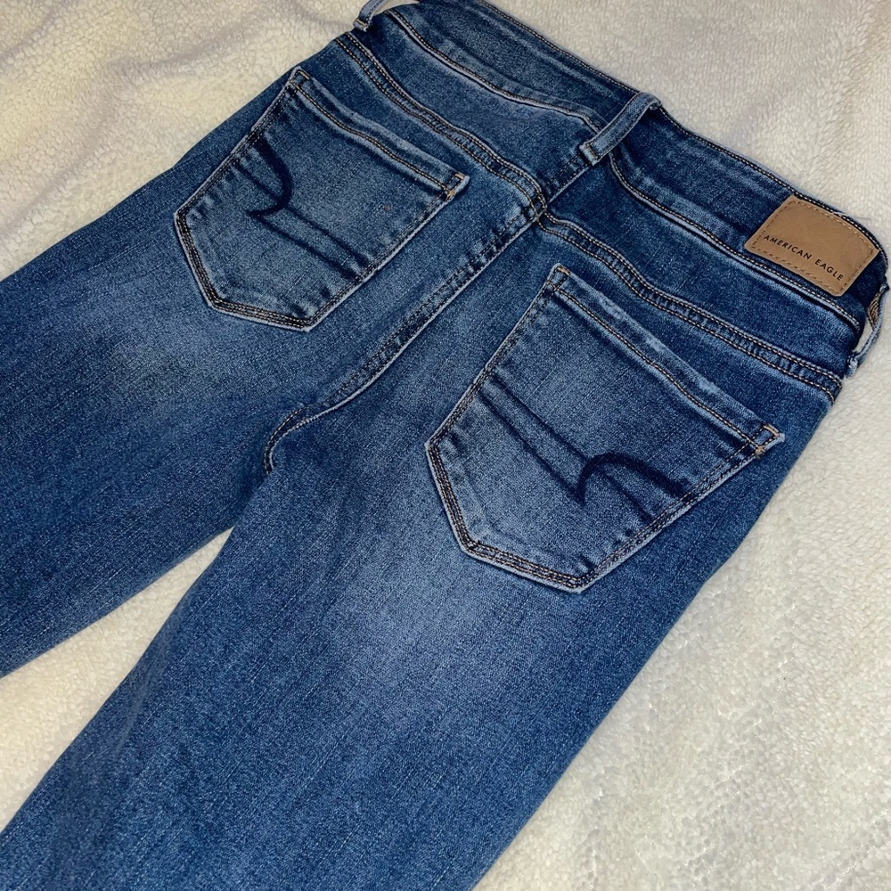 American Eagle Super Stretch bootcut jeans, with center detailing. - Picture 6 of 6